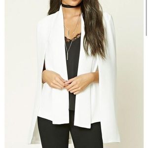 Ivory Cape Blazer